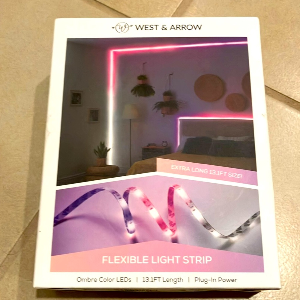Ombré color LED light strip